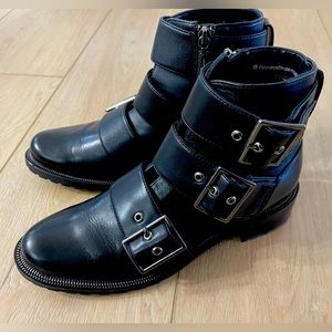 Blondo Black Combat & Moto Boots